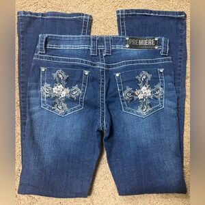 Premier Women's Dark Blue Boot Cut Jeans